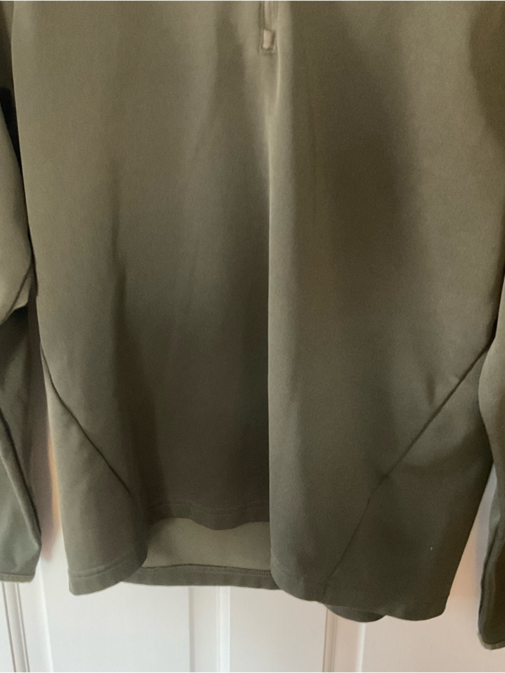 Nike Therma Quarter Zip Shirt Top Long Sleeve Green Men's Size S Active Workout - Picture 3 of 7